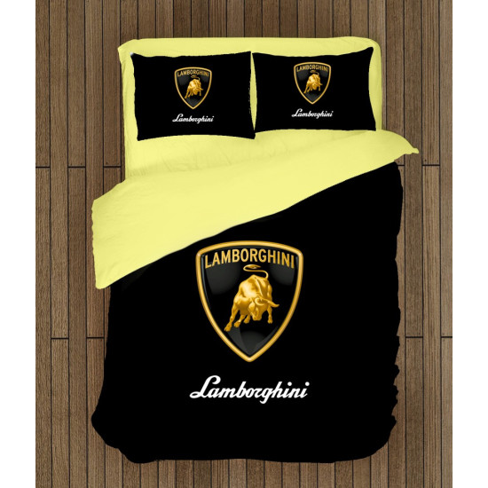 3D paplanos ágyneműhuzat - Lamborghini Logo