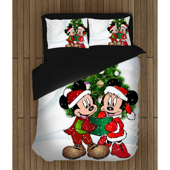 Mickey és Minnie ágynemű paplannal - Christmas Minnie and Mickey