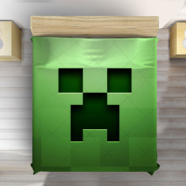 Minecraft zöld ágytakaró - Minecraft Green