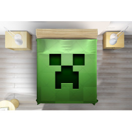 Minecraft zöld ágytakaró - Minecraft Green