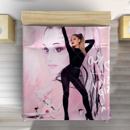 Rózsaszín ágytakaró - Ariana Grande Art