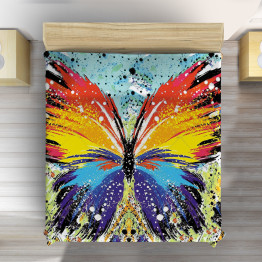 Szép ágytakaró - Colorful Butterfly