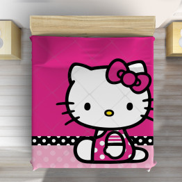 Hello Kitty ágytakaró - Hello Kitty Magenta