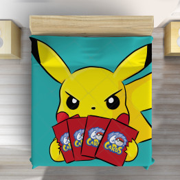 Pokemon ágytakaró - Pikachu Cards