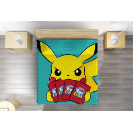 Pokemon ágytakaró - Pikachu Cards