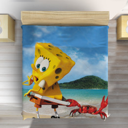 Minőségi ágytakaró - Sponge Bob on The Beach