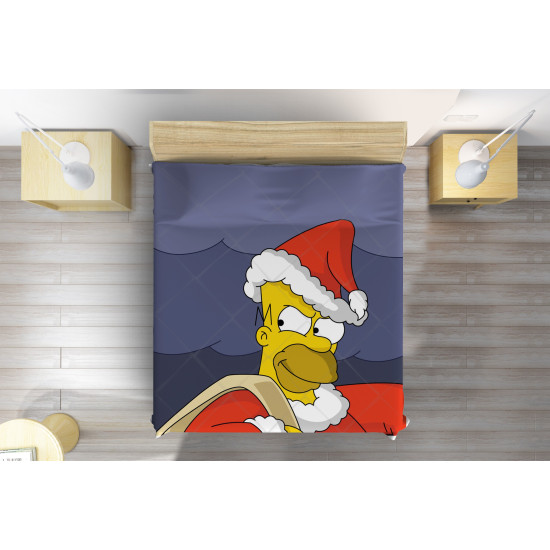 A Simpson család Karácsonyi ágytakaró  - Christmas Homer Simpson