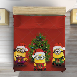 Karácsonyi gyerek ágytakaró - Christmas Minions