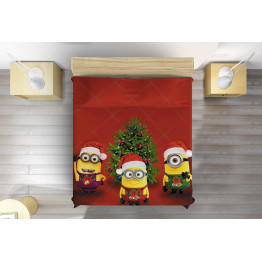 Karácsonyi gyerek ágytakaró - Christmas Minions