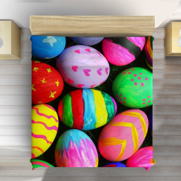 Húsvéti luxus ágytakaró - Colorul Easter Eggs