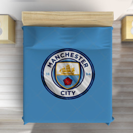 Manchester City luxus ágytakaró - Manchester City Logo