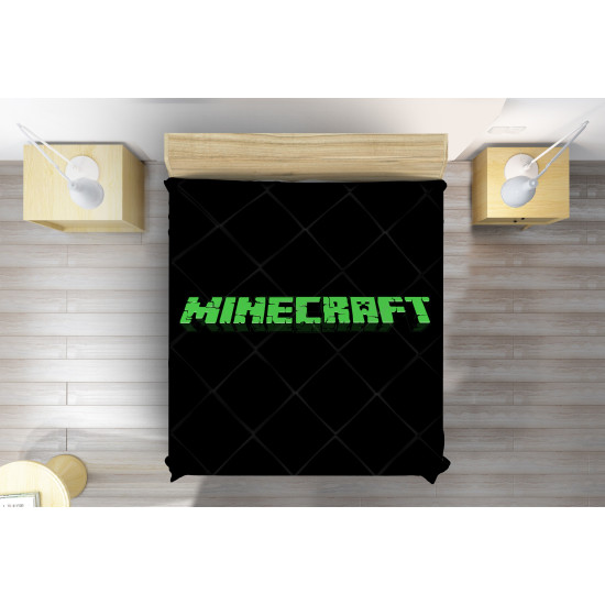 Minecraft fekete ágytakaró