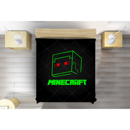 Ágytakaró gyerekeknek - Minecraft Face