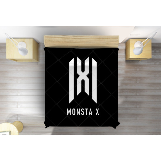 Monsta X fekete ágytakaró 