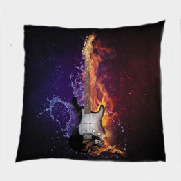 Díszpárna 45x45 - Guitar Ice and Fire