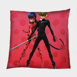 Miraculous párna - Ladybug and Cat Noir