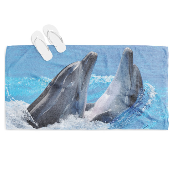 Strandtörölköző  - Two Dolphins