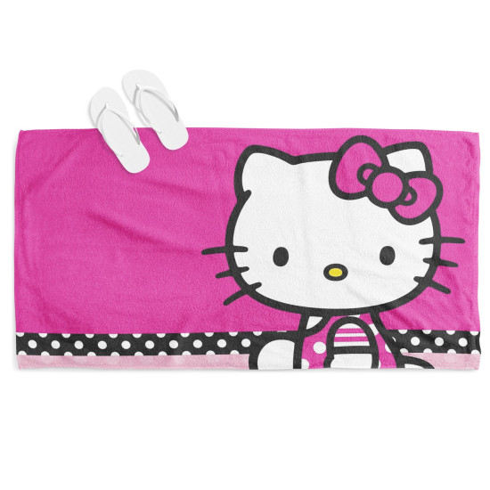 Gyerek törölköző - Hello Kitty Magenta