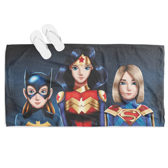 Gyerek strand törölköző - Super Hero Girls