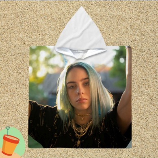 Gyerek poncsó törölköző - Billie Eilish