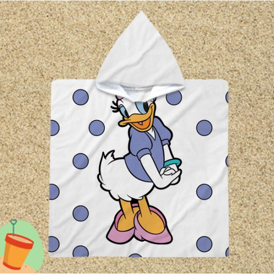 Gyerek poncsó törölköző  - Daisy Duck