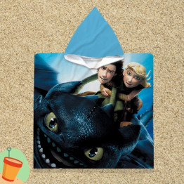 Gyerek poncsó törölköző Így neveld a sárkányodat - How To Train Your Dragon