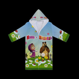 Mása és a Medve fürdőköpeny gyerek - Masha And The Bear