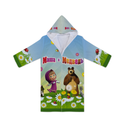 Mása és a Medve fürdőköpeny gyerek - Masha And The Bear