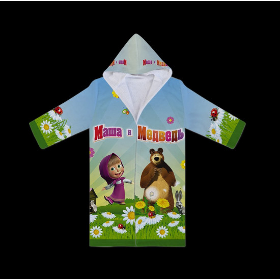 Mása és a Medve fürdőköpeny gyerek - Masha And The Bear