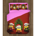 Gyerek karácsonyi pamut ágyneműhuzat - Christmas Minions