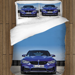 Modern pamut ágyneműhuzat - BMW Blue