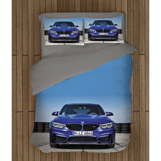 Modern pamut ágyneműhuzat - BMW Blue