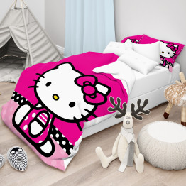 Hello Kitty gyerek pamut ágynemű - Hello Kitty Magenta