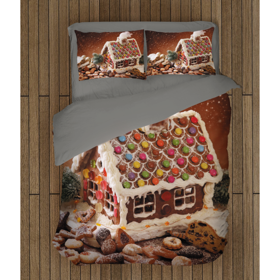 Karácsonyi 100% pamut ágyneműhuzat - Christmas Candy House