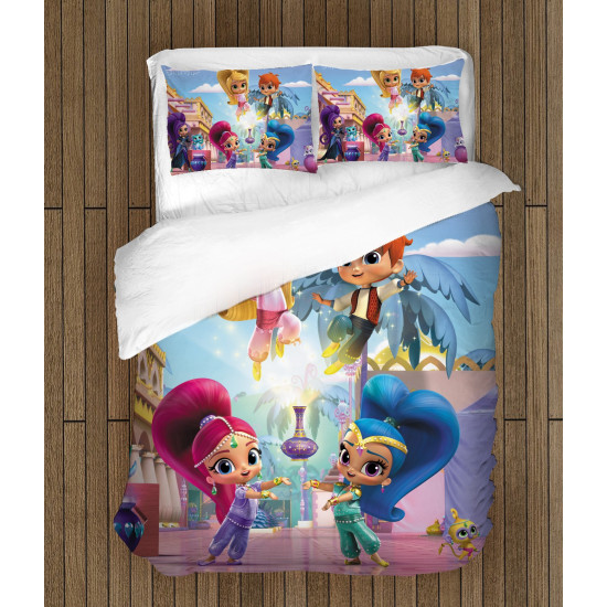 Gyerek minőségi pamut ágynemű - Shimmer and Shine