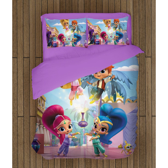 Gyerek minőségi pamut ágynemű - Shimmer and Shine