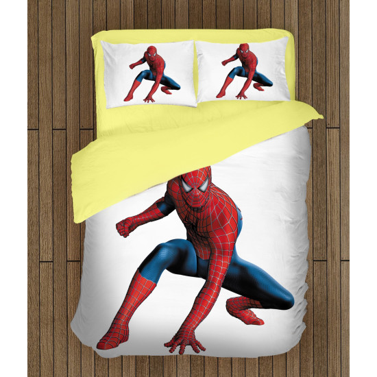 Pókember pamut ágynemű - Spiderman White