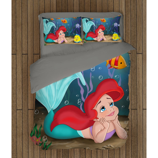 A kis hableány ágyneműhuzat pamut - The Little Mermaid Ariel