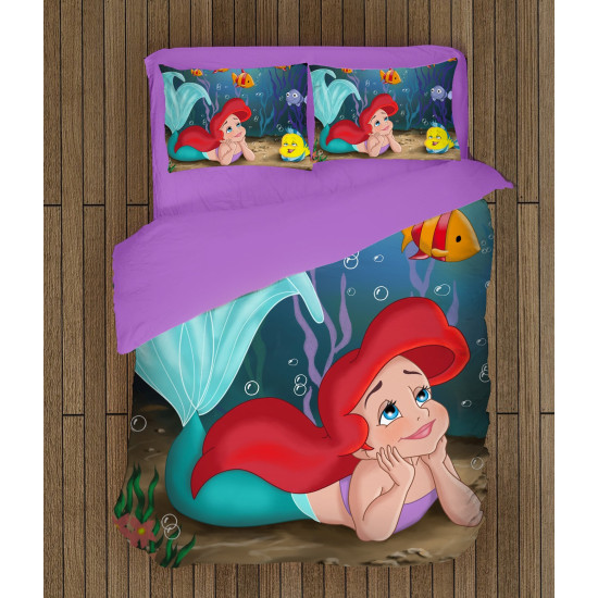 A kis hableány ágyneműhuzat pamut - The Little Mermaid Ariel