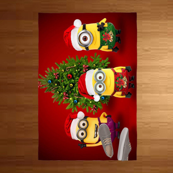 Minions gyerek karácsonyi szőnyeg - Christmas Minions