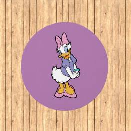 Kerek lila gyerek szőnyeg - Daisy duck