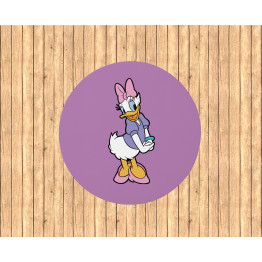 Kerek lila gyerek szőnyeg - Daisy duck