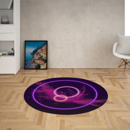 Lila kerek szőnyeg - Purple circles