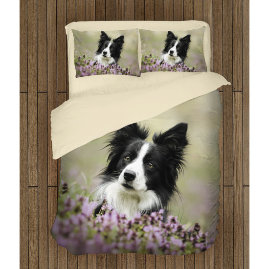 Luxus ágynemű - Collie and Flowers