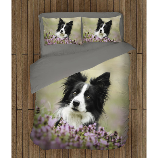 Luxus ágynemű - Collie and Flowers