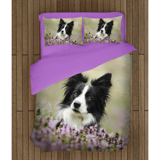 Luxus ágynemű - Collie and Flowers