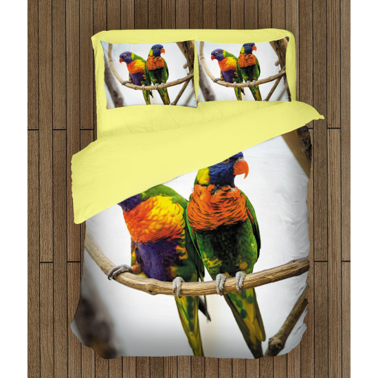 Luxus ágynemű - Colorful Parrots