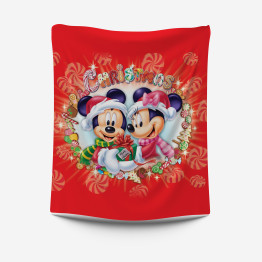 Mickey és Minnie Karácsonyi takaró - Mickey and Minnie Christmas