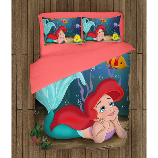 A kis hableány gyerek ágyneműhuzat szett - The Little Mermaid Ariel