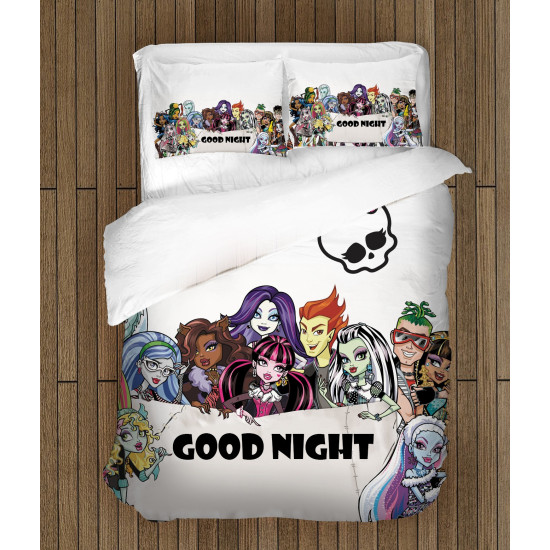 Gyerek paplan párnahuzat szett - Monster High Good Night